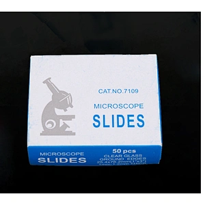 Laboratory Disposable Biology  Slide Glass Microscope Slide Single Colour Frosted End  Ground Edges