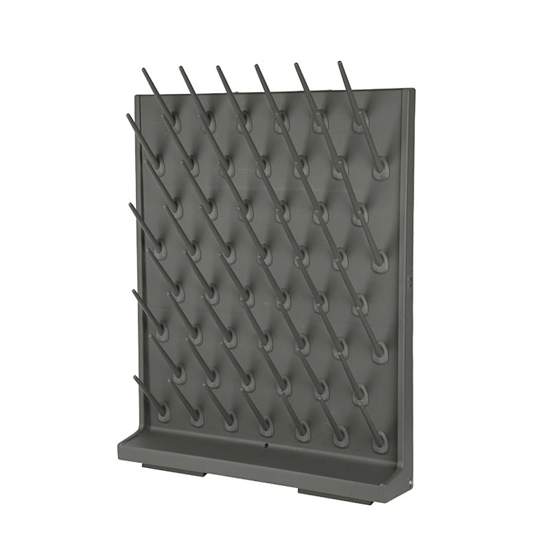 Test Tube Flask Drying Rack Wall Detachable PP 52 Pegs Draining Lab Equipment