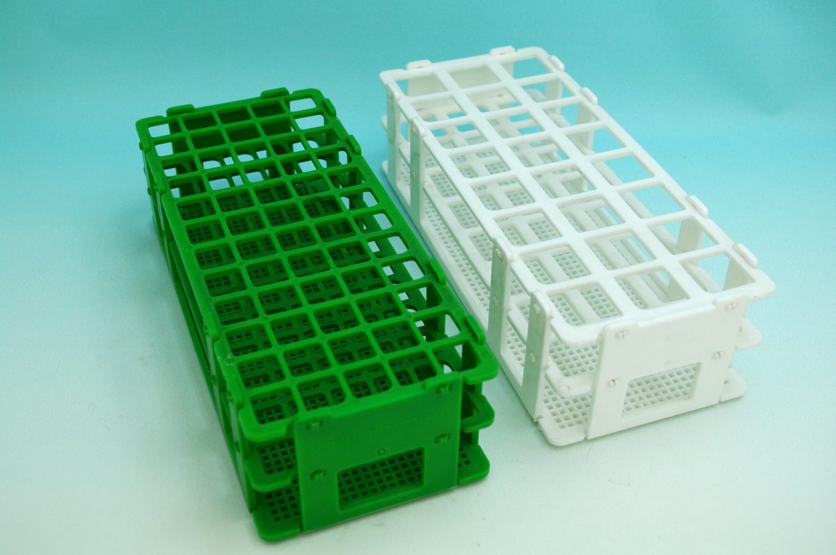 Plastic test tube racks