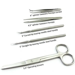 25 Pieces for Anatomy Biology Lab Experiment with Scalpel Blades Two Pairs Large Gloves and Organizer Storage Case