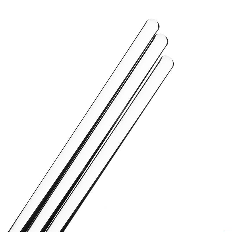 Laboratory Glassware Two Ends round Glass Stirring Rod
