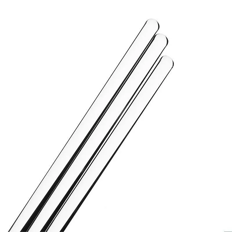Laboratory Glassware Two Ends round Glass Stirring Rod