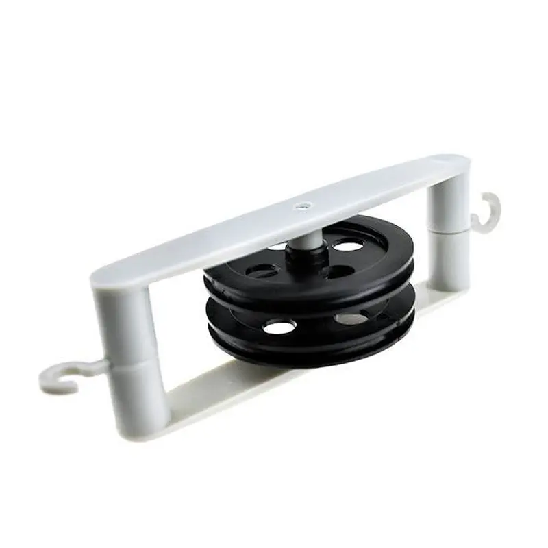 Pulley Set Mechanical Practical Pulley Block Iron Bracket Plastic Wheels Scroll Wheel Pulley Tackle-Block Pulley Block for Teaching