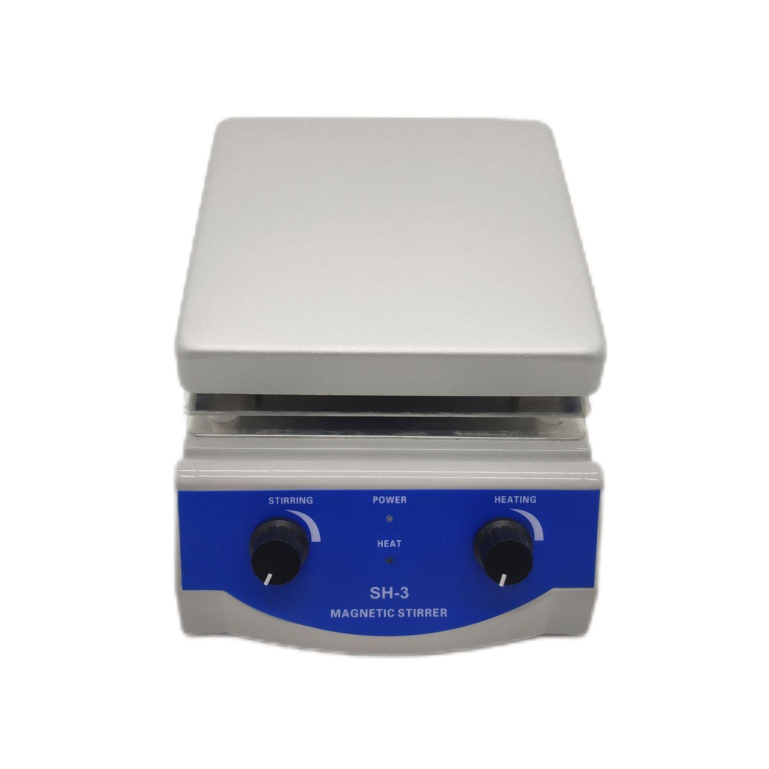 SH-3 Magnetic Stirrer Hot Plate 17x17cm Aluminium Panel