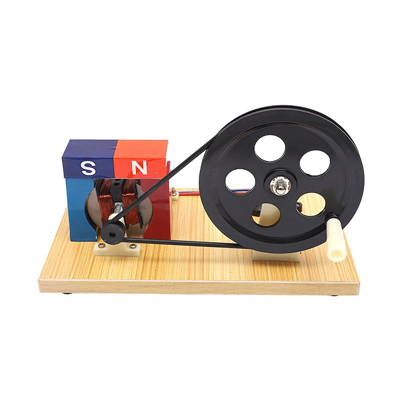 Hand Power Generator Material Set Electronic AC-DC Labs Demonstration Motor Scientific Toys Students Physics Science Educational Learning Kit
