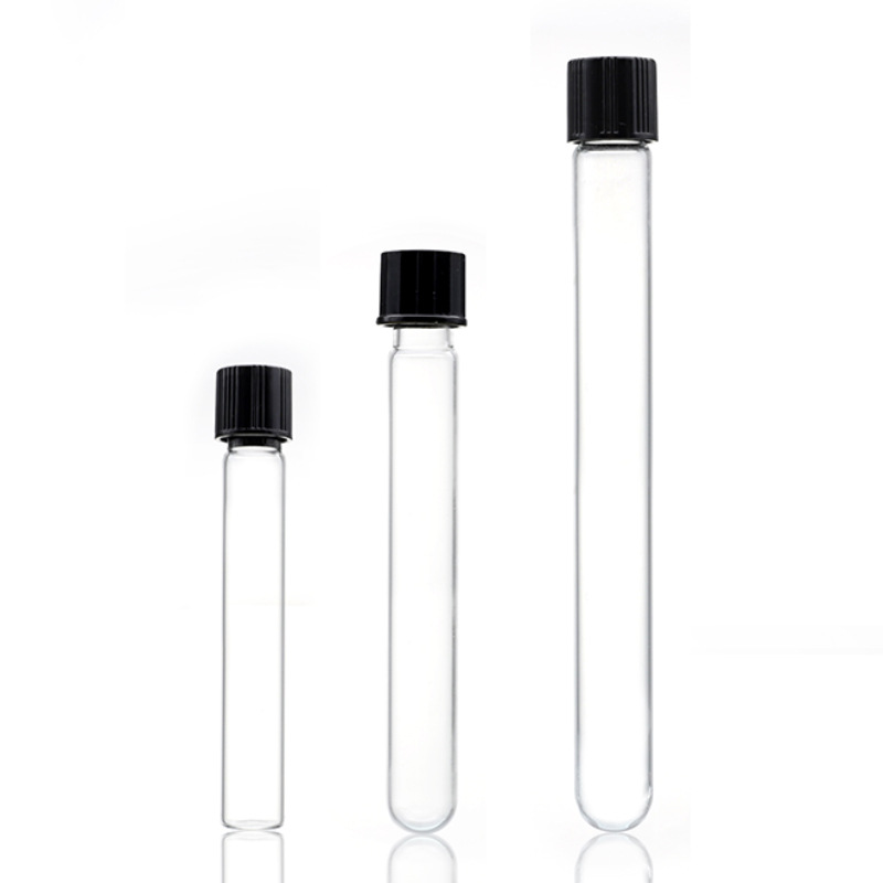 Glass Test tube with screw caps