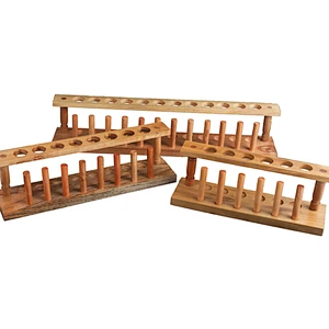 Wooden Lab Test Tube Rack Holder Pipe Stand School Laboratory Supplies Laboratory Supplies Tools