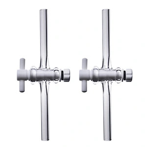 TPFE Stopcock or glass stopcock straight bore two way