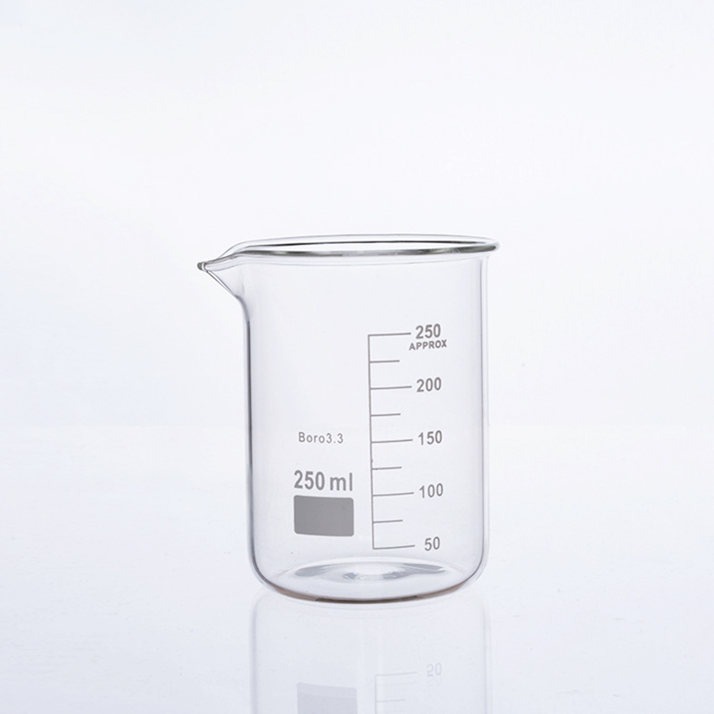 Lab glass beaker low form
