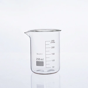Lab glass beaker low form
