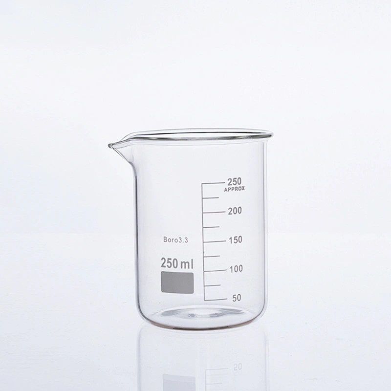 Lab glass beaker low form