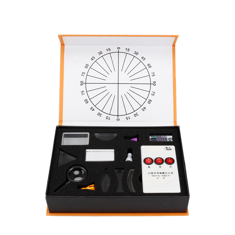 Optical Concave Convex Lens Prism Set Physical Optical Kit Laboratory Equipment