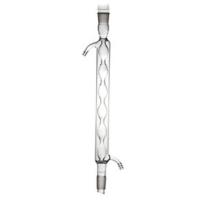Condenser with bulbed inner tube standard ground mouth