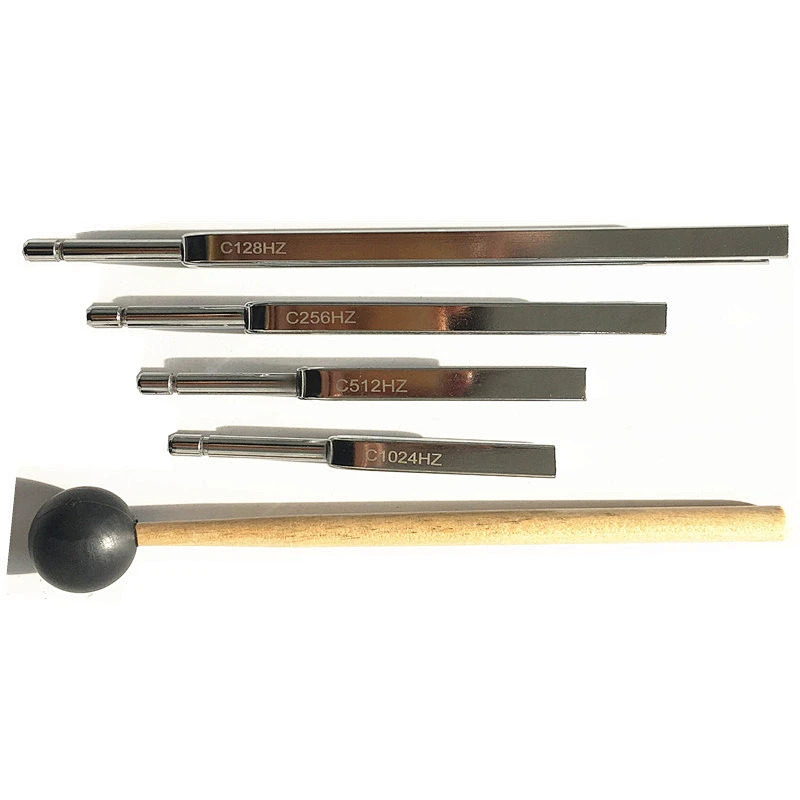 4 Pcs Tuning Fork Set, Steel Tuning Fork Musical Instrument with Wooden Resonance Box and Silicone Hammer