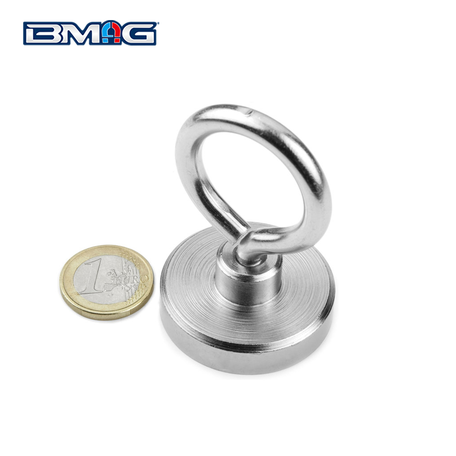 Neodymium hook magnet with eyelet hook