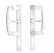 ALUMINUM DOOR HANDLE WITH PLATE