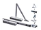 DOOR CLOSER FOR ALUMINIUM DOOR