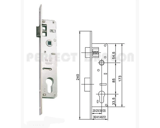 DOOR LOCK FOR ALUMINIUM/UPVC/WOODEN DOOR