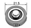 V GROOVE SINGLE BEARING WHEEL