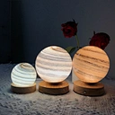 Glass ball desk lamp