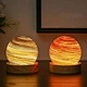 Glass ball desk lamp