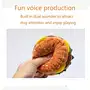 Dog Plush Hamburger Squeaky Bite Toy