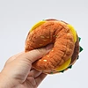 Dog Plush Hamburger Squeaky Bite Toy