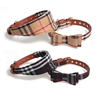 Collar para mascota de cuadros escoceses