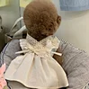 Ropa de perro de encaje hecha a mano