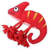 Shrimp Shape Squeaky With Cotton Rope Dog Chew Toys