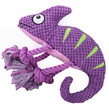 Shrimp Shape Squeaky With Cotton Rope Dog Chew Toys