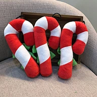 Pet Christmas Candy Cane Plush Toy