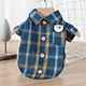 Dog Tartan Plaid Shirt