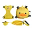 Mochila e coleira de personagem de estimação