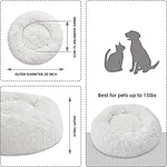 cama de pelúcia longa para animais de estimação