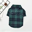 camisa xadrez tartan animal de estimação