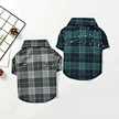 camisa xadrez tartan animal de estimação