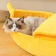 cama de cachorro banana