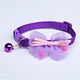 Polypropylene Fiber Bow Pet Cat Collar With Bell