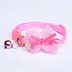 Polypropylene Fiber Bow Pet Cat Collar With Bell