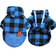 Dog Plaid Hoodie Sweater