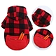 Dog Plaid Hoodie Sweater