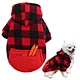 Dog Plaid Hoodie Sweater