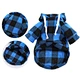 Dog Plaid Hoodie Sweater