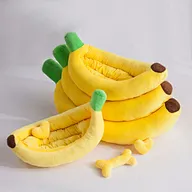 cama de plátano para gatos