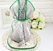 Capa de chuva com capuz transparente para cachorro