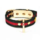 Conjunto de coleira de cachorro de couro