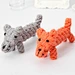 Animal Shape Chewing Cotton Rope Hand- woven Pet Toys