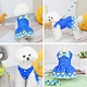 Dog  Summer Princess Colorful Skirt Dress
