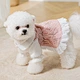 Coleção de vestido de cachorro xadrez rosa